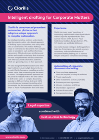 Clarilis Factsheet