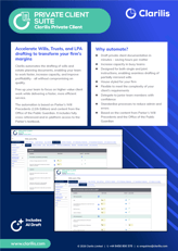 Clarilis Private Client Suite Front Page