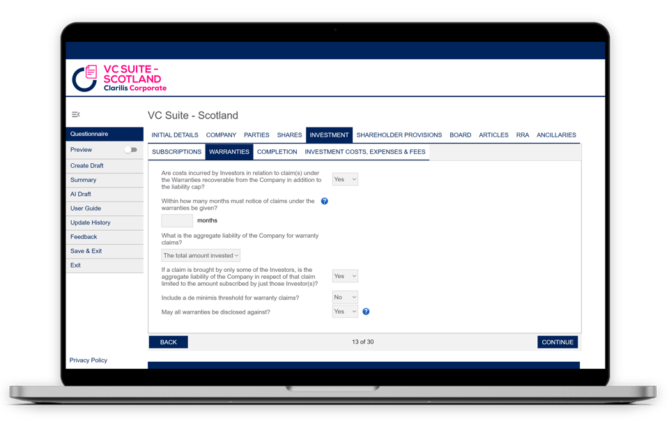 VC Suite Scotland Screenshot laptop 1