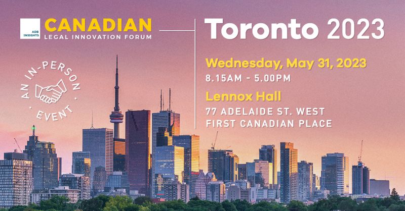 Clarilis will be headline sponsor at the Canadian Legal Innovation Forum (CANLIF)