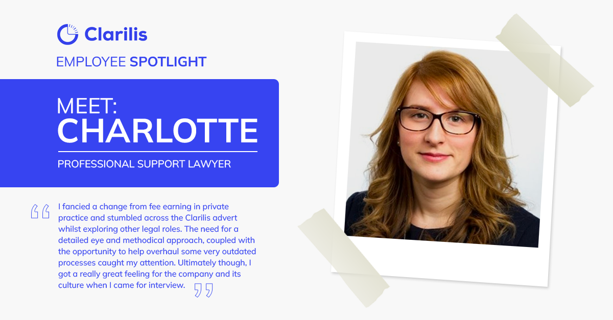 Meet Charlotte - Professional Support Lawyer at Clarilis