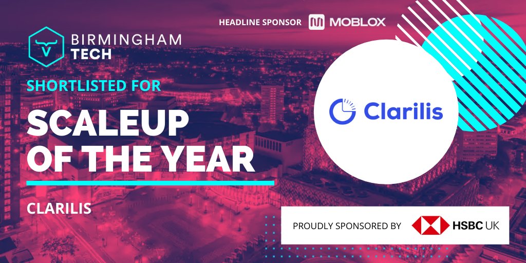 Clarilis announced as finalist in Birmingham Tech Awards 2021