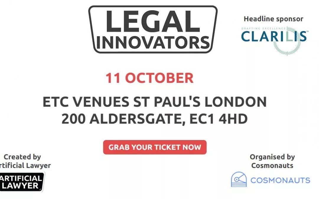 Clarilis is headline sponsor at the ‘Legal Innovators’ Conference