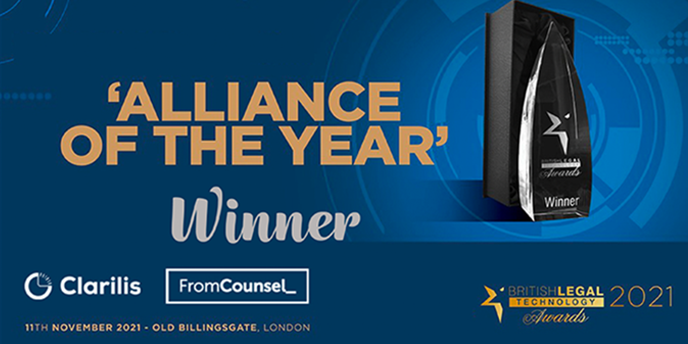 Clarilis and FromCounsel win at British Legal Technology Awards 2021