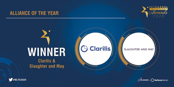 Clarilis and Slaughter and May win ‘Alliance of the Year’ Award