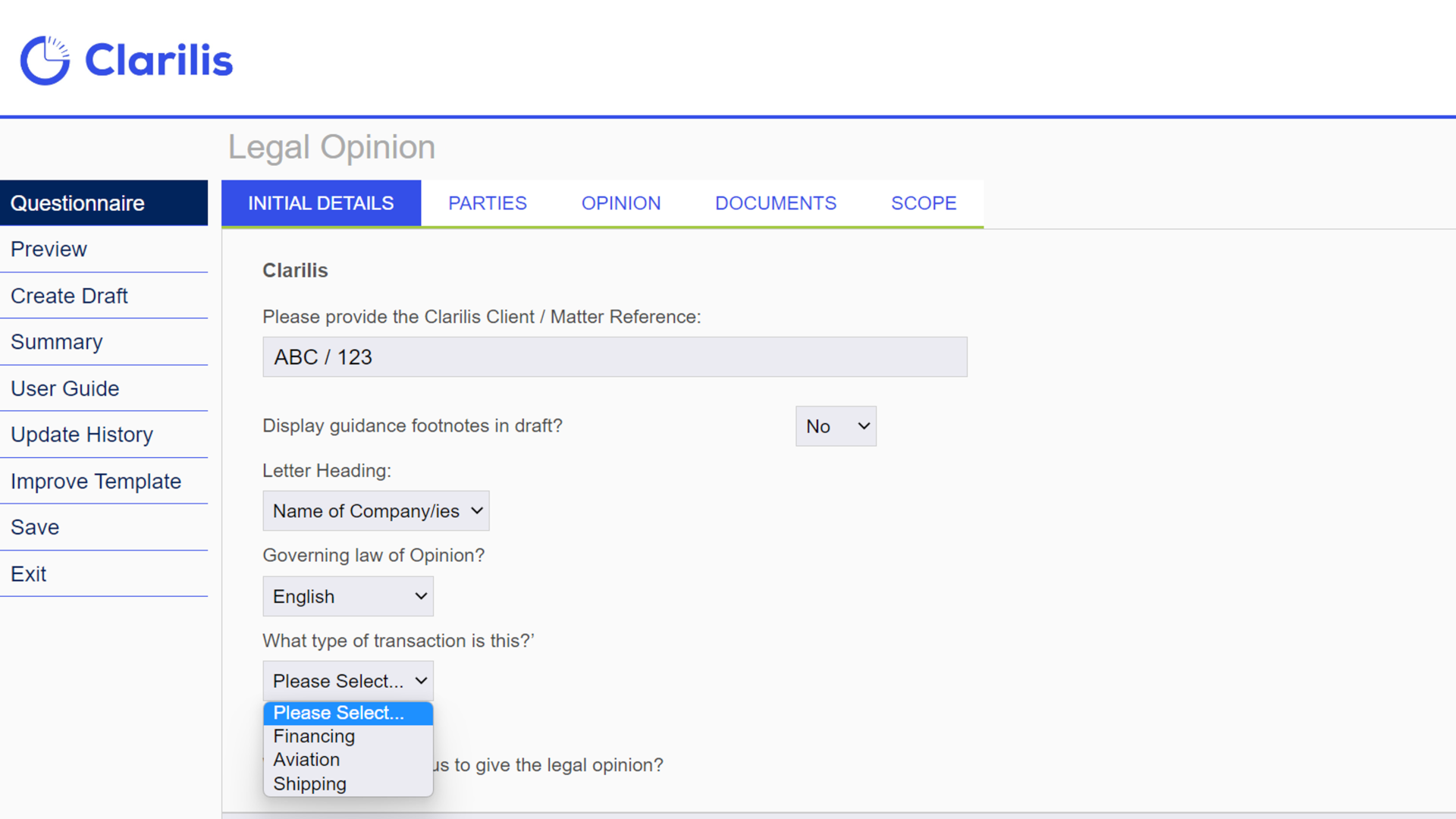 Legal Opinions 4 - Initial Details scaled2